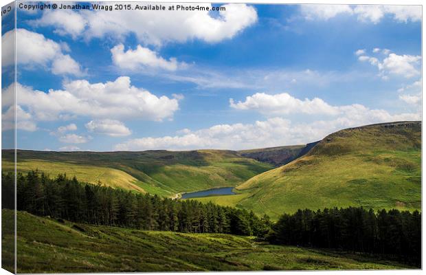  Greenfield Reservoir Canvas Print by Jonathan Wragg